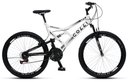 Ver imagem 1 de Bicicleta Gps 148 Dupla Suspensão e Freios V-brake, Aro 26 Aero, 36 Raias, 21 Marchas Colli Branco