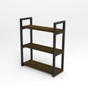 Ver imagem 1 de Estante Suspensa 3 Prateleiras Móbrigui Decor MD012 60x50x28 Nogal