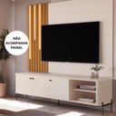 Ver imagem 2 de Rack para Tv Tucupí 1.8 Bancada Off White Preto Jb Bechara