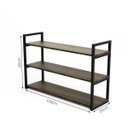 Ver imagem 2 de Estante Suspensa 3 Prateleiras Móbrigui Decor Md016 60x100x20 Nogal