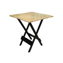 Ver imagem 2 de Jogo de Mesa Dobravel para Bar 70x70 com 4 Cadeiras Soberando - Natural/preto