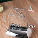 Ver mais imagens de Pêndulo De Newton Em Z Decoração De Mesa Escritório Luxuoso - Prateado