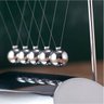 Pêndulo De Newton Em Z Decoração De Mesa Escritório Luxuoso - Prateado - 10
