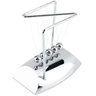 Pêndulo De Newton Em Z Decoração De Mesa Escritório Luxuoso - Prateado - 2