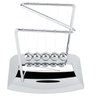 Pêndulo De Newton Em Z Decoração De Mesa Escritório Luxuoso - Prateado - 3