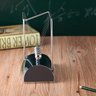 Pêndulo De Newton Em Z Decoração De Mesa Escritório Luxuoso - Prateado - 9