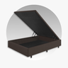 Cama Box Baú Viúva 120x203x42 Cm Corino Linho com Pistão a Gás - 9