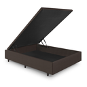 Ver imagem 6 de Cama Box Baú Viúva 120x203x42 Cm Corino Linho com Pistão a Gás