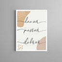 Ver imagem 2 de Quadro Lavanderia - Lavar Passar Dobrar 24x18cm - com Vidro:moldura Preta