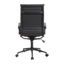 Ver imagem 4 de Cadeira Office Sevilha Alta Couríssimo Preto Aço Preto - 75660