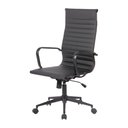 Ver imagem 1 de Cadeira Office Sevilha Alta Couríssimo Preto Aço Preto - 75660