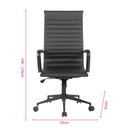 Ver imagem 5 de Cadeira Office Sevilha Alta Couríssimo Preto Aço Preto - 75660