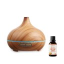 Ver imagem 1 de Difusor Umidificador Ultrassônico para Aromaterapia Óleo Essencial sem Filtro 500 Ml Madeira