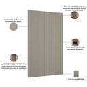 Ver imagem 5 de Painel Ripado de Madeira Decorativo para Sala Quarto 258x250cm Slats L05 Gris Fosco - Lyam Decor