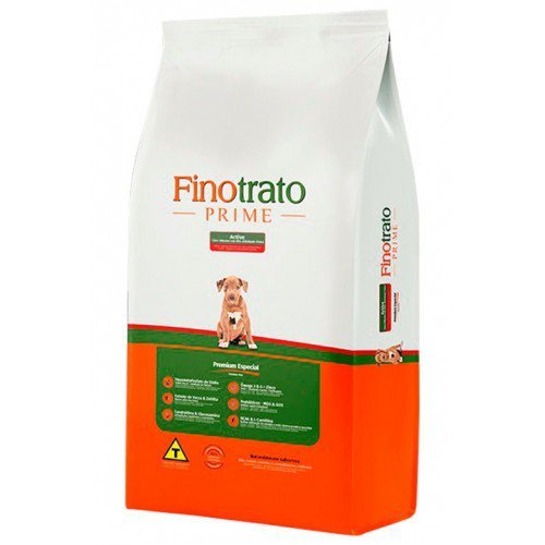 Ração Premium Especial Cães Filhotes Linha Prime Active 15kg - Fino Trato - 1