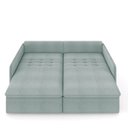 Ver imagem 6 de Sofá Retrátil Reclinável 2 Lugares 154cm Maili Bouclê Azul K01 - D'rossi