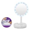 Espelho de Luz LED Dobrável Aumenta 10x Portátil - 2