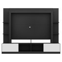 Ver imagem 3 de Estante Com Suporte Tv 65" E 2 Portas Oslo Multimóveis V3386 Preta/Branca Preto/Branco