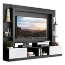 Ver imagem 1 de Estante Com Suporte Tv 65" E 2 Portas Oslo Multimóveis V3386 Preta/Branca Preto/Branco