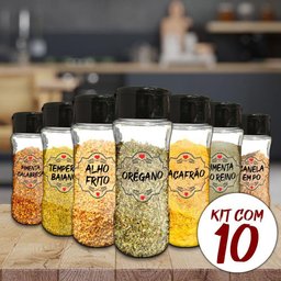 Pote Tempero 10 Potes+24 Etiquetas Etiqueta Transparente - 2