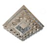 Lustre Plafon Quadrado 35cm Cristal Led Sobrepor 24w 3 Cores Bivolt - 4