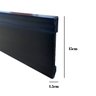 Rodape Poliestireno 15cm Preto Frisado 2,40 Metros - 2
