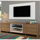 Ver imagem 1 de Rack Madesa Metz e Painel para Tv até 55 Polegadas - Rustic/branco