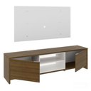 Ver imagem 3 de Rack Madesa Metz e Painel para Tv até 55 Polegadas - Rustic/branco