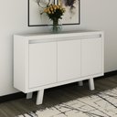Ver imagem 2 de Balcão Escritório com 3 portas Multimóveis VCR25028 Branco