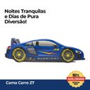 Ver imagem 4 de Cama Carro Audi Z7 Estofada com Cabeceira de Banco:azul