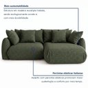 Ver imagem 5 de Sofá Cama Modular Orgânico Retrátil 3 Lugares com Almofadas 200cm Malibu