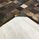 Ver imagem 3 de Tapete de Couro Cinza Rato 2,00x3,00 com Borda Peça 10x10cm