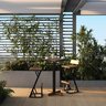 Mesa Bistrô Europa em Madeira Peroba e Estrutura Metálica - Elegância para Ambientes Modernos - 5