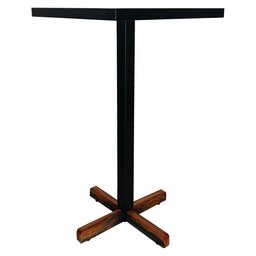 Mesa Bistrô Europa em Madeira Peroba e Estrutura Metálica - Elegância para Ambientes Modernos - 7