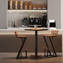 Ver imagem 1 de Mesa Bistrô Europa em Madeira de Demolição e Estrutura Metálica - Elegância para Ambientes Modernos