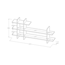 Ver imagem 3 de Prateleira Suspensa Minimalista Freijó
