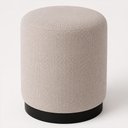 Ver imagem 1 de Puff Redondo 41cm Kira Linho Bege - Sallar Home