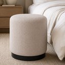 Ver imagem 2 de Puff Redondo 41cm Kira Linho Bege - Sallar Home
