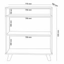 Ver imagem 3 de Buffet / Balcão / Bancada / Aparador St Modelo Retrô com Pés em Madeira 2 Portas com Detalhe a Lazer