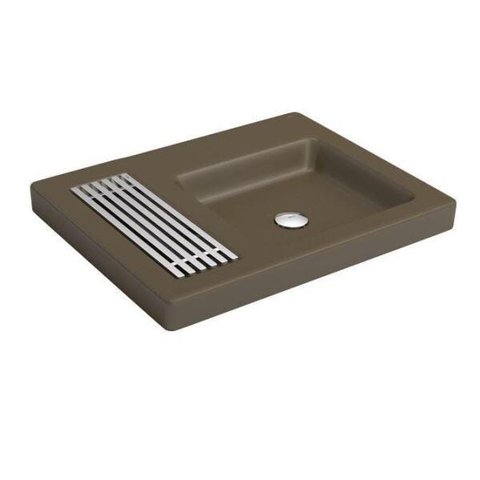 Cuba De Sobrepor Deca Retangular 605Mm X 475Mm Marrom