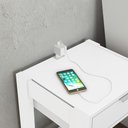 Ver imagem 3 de Mesa de Cabeceira 1 Gaveta AZ1016 Branco - Tecno Mobili