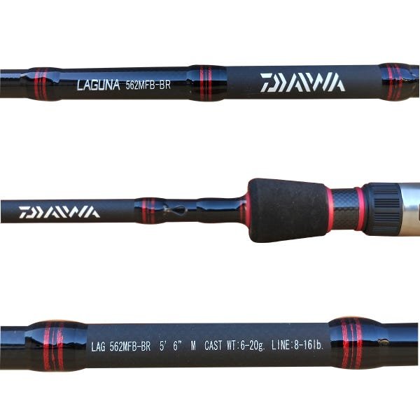 Vara Laguna Daiwa 5' 6' Carbono para Carretilha8-16lb - 2