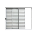 Ver imagem 4 de Veneziana 3 Folhas Móveis Aluminio Branco 1,20x1,20 Linha 18 Modular