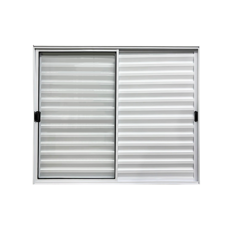 Veneziana 3 Folhas Móveis Aluminio Branco 1,20x1,20 Linha 18 Modular