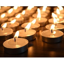Caixa com 50 Velas Tipo Rechaud com Base de Alumínio - 3