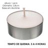 Caixa com 50 Velas Tipo Rechaud com Base de Alumínio - 6