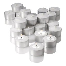 Caixa com 50 Velas Tipo Rechaud com Base de Alumínio - 8