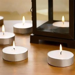 Caixa com 50 Velas Tipo Rechaud com Base de Alumínio - 4