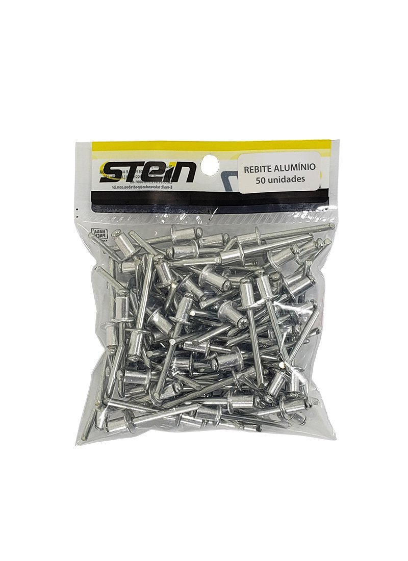 Rebite De Repuxo Em Alumínio Pacote Stein - 3.2X22 S-322 - 50 Peças - 3