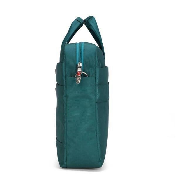 Pasta Executiva Santino Notebook Reforçada Original Viagem Escola - Verde - 2